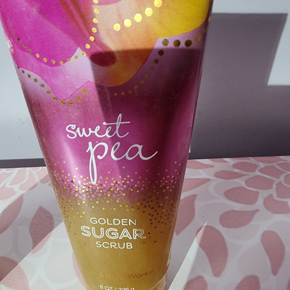 Bath & body works golden sugar scrub set of 2 sweet pea & moonlight path - Picture 2 of 6